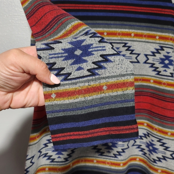 PARSLEY SAGE Top Womens Small Multicolor Y2K Southwestern Western Boho Artsy - Picture 5 of 12